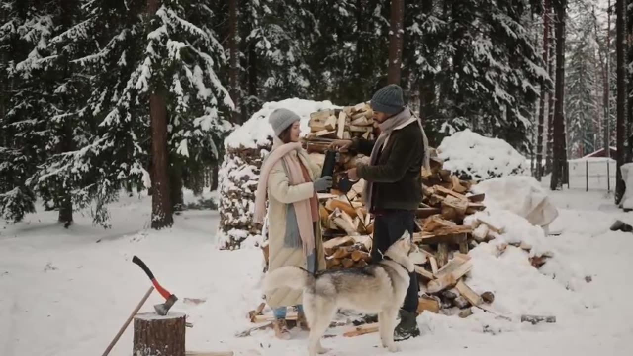 A Couple's Magical Journey in the Snow