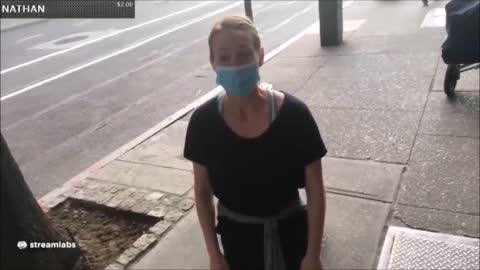 Guy forces white woman to kneel apologize