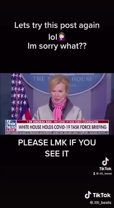 Dr. Fauchi. This woman was working on making Ebola infections to humans