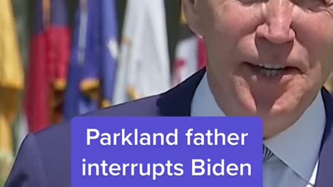 Parkland father interrupts Biden on gun control