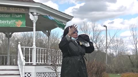 Alice Flanders Speaks to 1st Amendment Rally