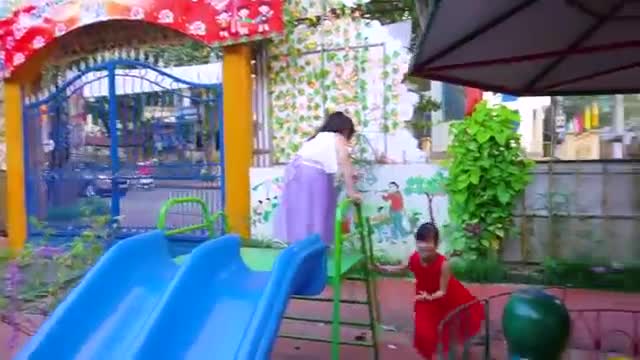 indoor playground for kids playing doctor