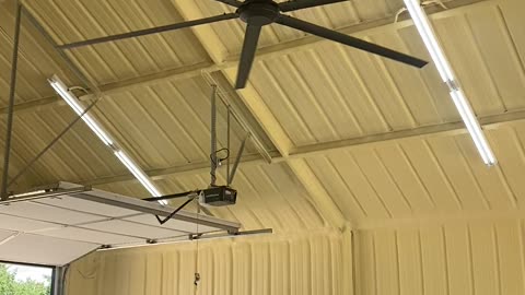 Barndominium shop fan