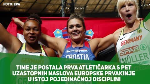 Sandra Perković eurospkim zlatom ušla u povijest!
