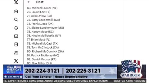 Bannon- check out the list - is your representative on here!