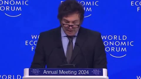 President of Argentina Javier Milei STUNS room of globalists at the World Economic Forum