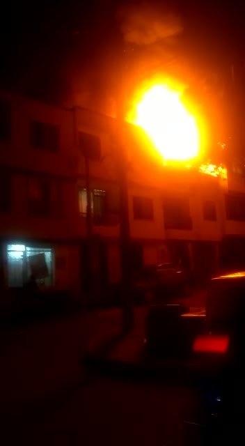 Fuerte incendio generó pánico en Bucaramanga