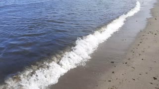 Walking on the sand beach