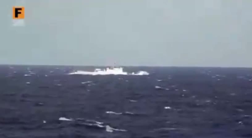 Iranian navy ship crosses the Atlantic