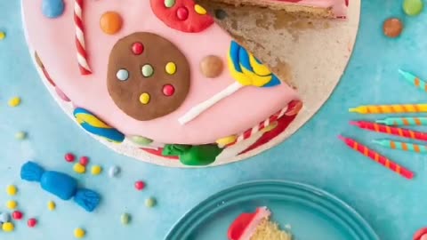Sugary Candy Cake Decorations Relaxing Nature Sounds.