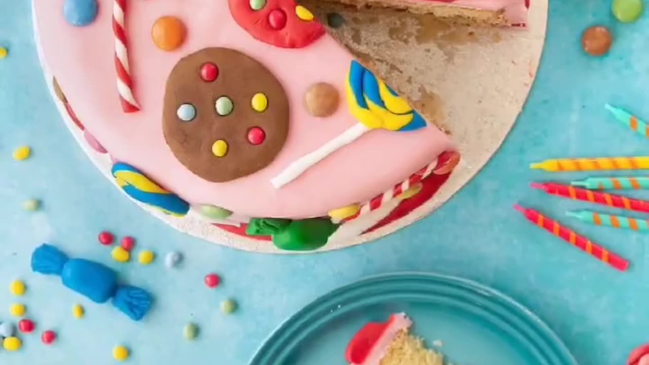 Sugary Candy Cake Decorations Relaxing Nature Sounds.