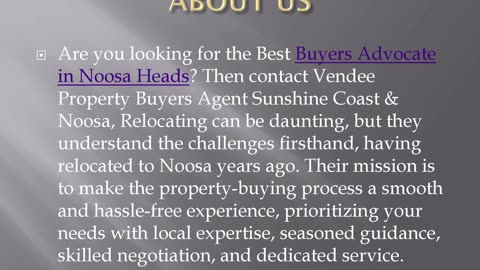 Best Buyers Advocate in Noosa Heads