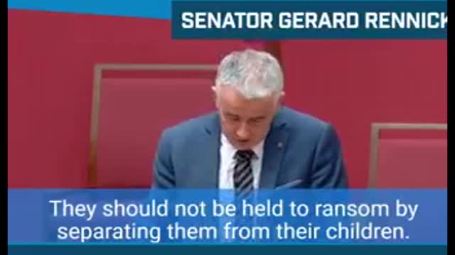 Australia senator goes on record about the vaccine injuries