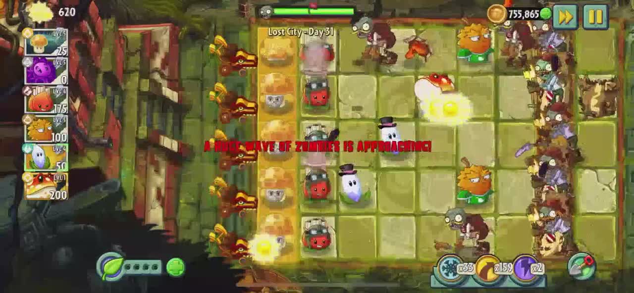 Plants vs Zombies 2 Lost City - Day 31