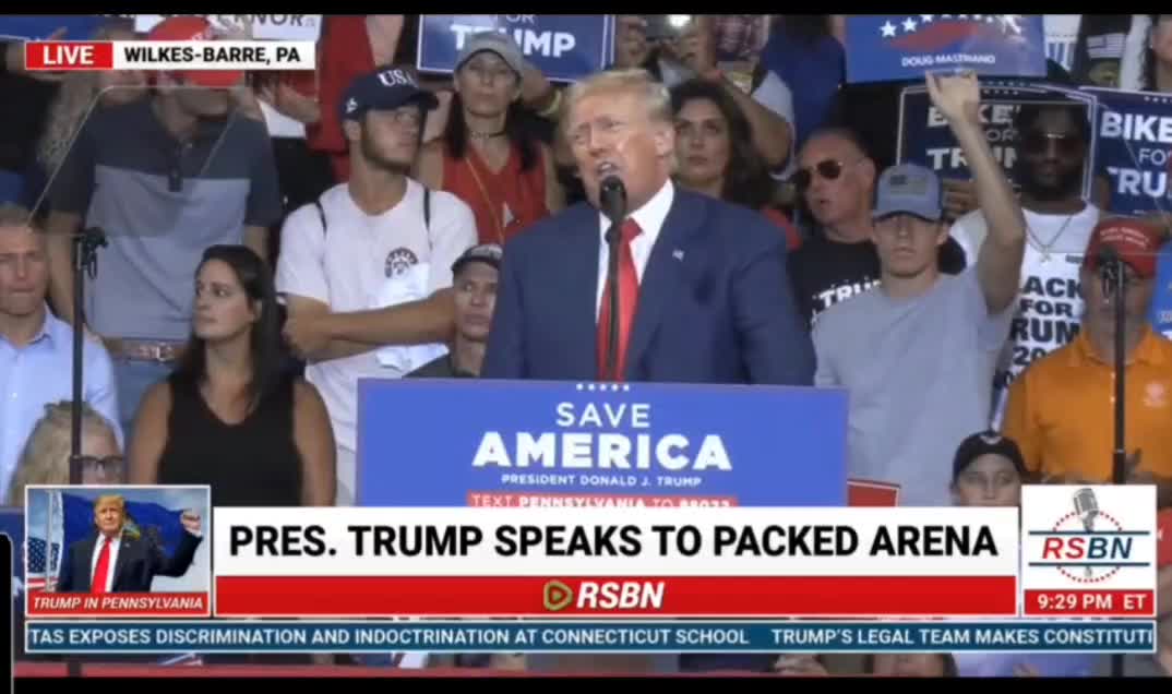 PA Rally: President Trump Repeats Speech He Shared in August 🔥