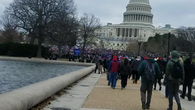 The walk to the Capitol building. Sparce police presence. Was this a set up?