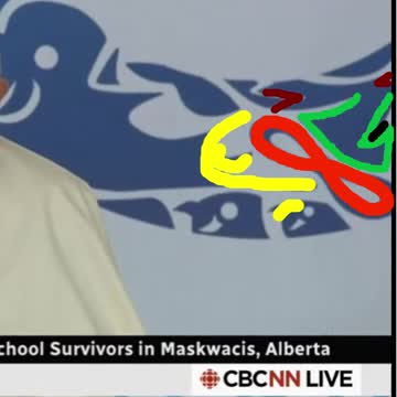 Up A's nose Pope Francis meets with Indigenous leaders in Alberta part 1