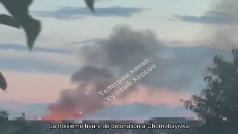 ️La troisième heure de détonation à Chornobayivka