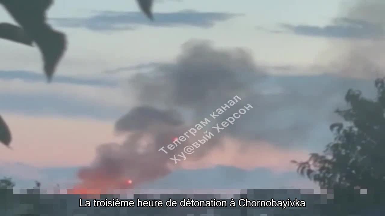 ️La troisième heure de détonation à Chornobayivka