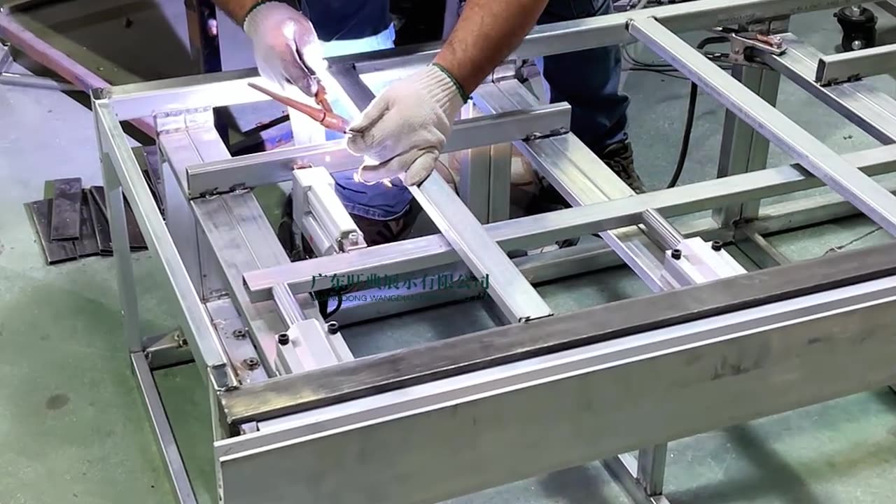 High quality museum display showcase structural frame manufacturing