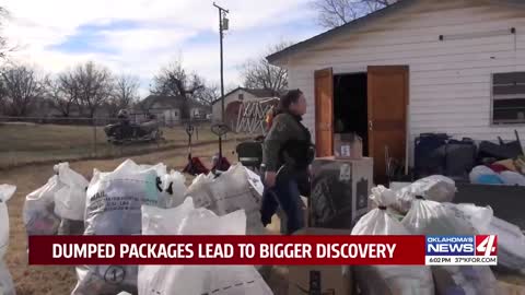 3 arrested for hundreds of Amazon packages dumped in Oklahoma County