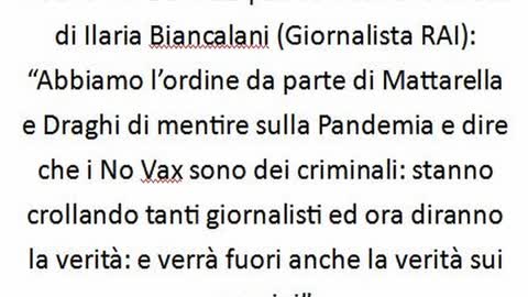 AUDIO INTEGRALE | La confessione shock di Ilaria Biancalani (Giornalista RAI)