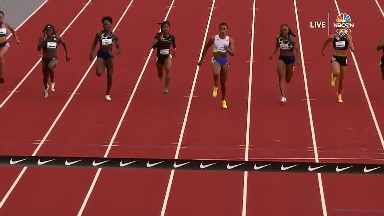 100M Women Eugene USA USATF April 2021