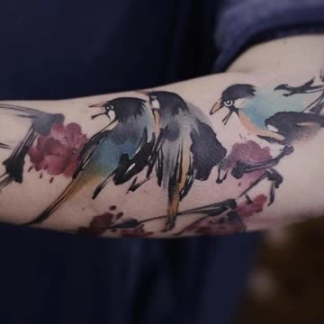 These Watercolor Tattoos Are Like Wearing Beautiful Artwork On Your Body