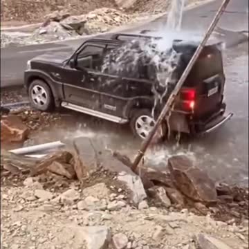 Scorpio car status waterfall on black scorpio #blackscorpio #shorts #cars