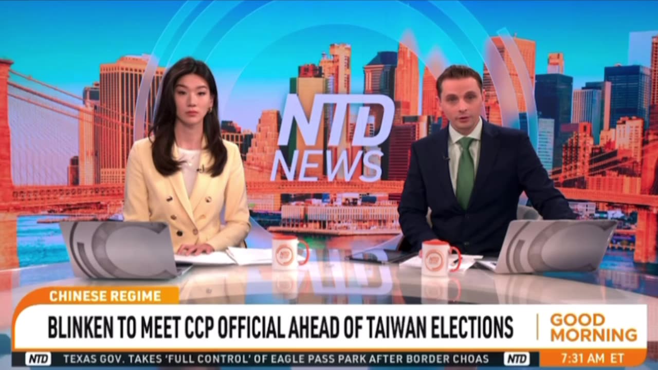 Why is Blinken meeting a CCP official ahead of Taiwan elections?