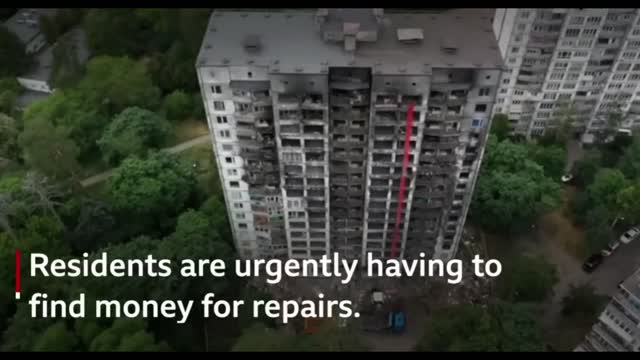 The Ukrainians hoping to repair Russian rocket damage to their homes