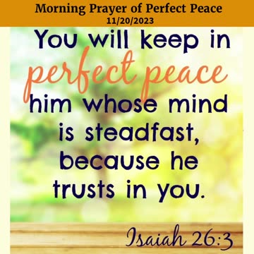 Morning Prayer of Perfect Peace #youtubeshorts #jesus #grace #mercy #faith #blessed #fyp #trust #joy