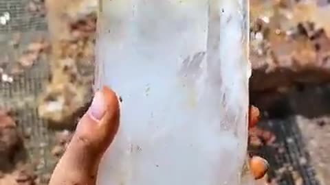 A precious crystal found in the ground