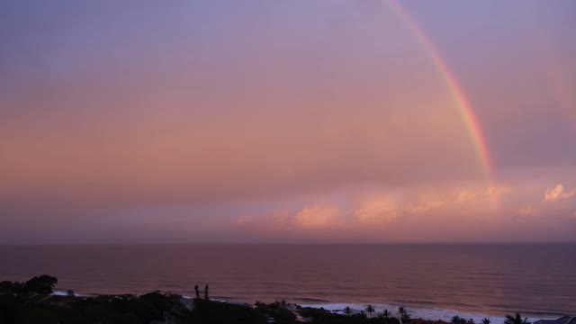 Rainbow over Sea Shore