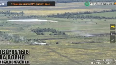 One Russian tank stops a whole company
