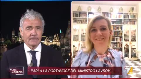🔴 L'intervista di Giletti alla portavoce di Sergej Viktorovič Lavrov, Maria Zakharova (05/06/2022).