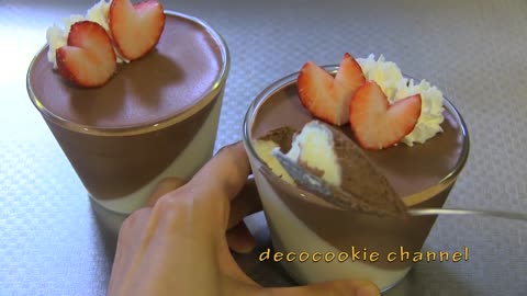 How to make Double chocolate Mousa (1 minute cooking)