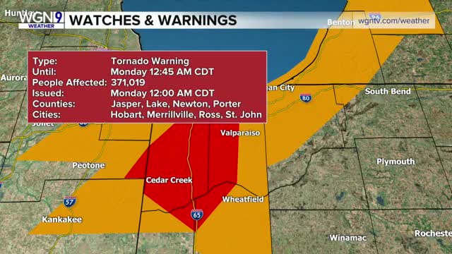 6-20-2021 WGN Chicago Live Tornado Coverage