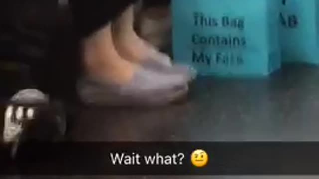 This bag contains my face wait what