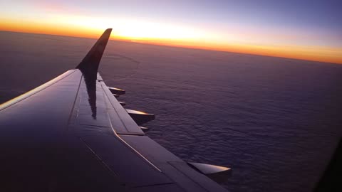 the sky seen from an airplane