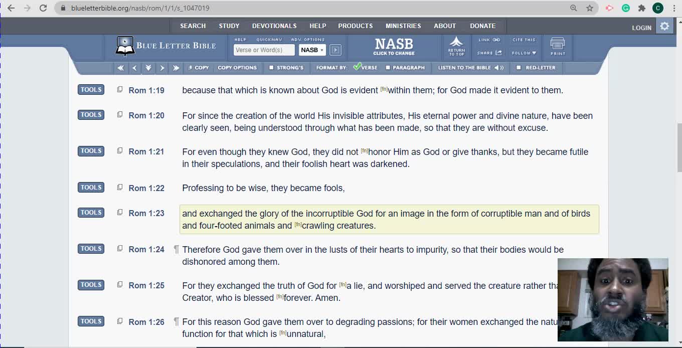 Romans 1: The State Of American Culture