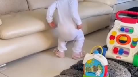 Baby girl dancing