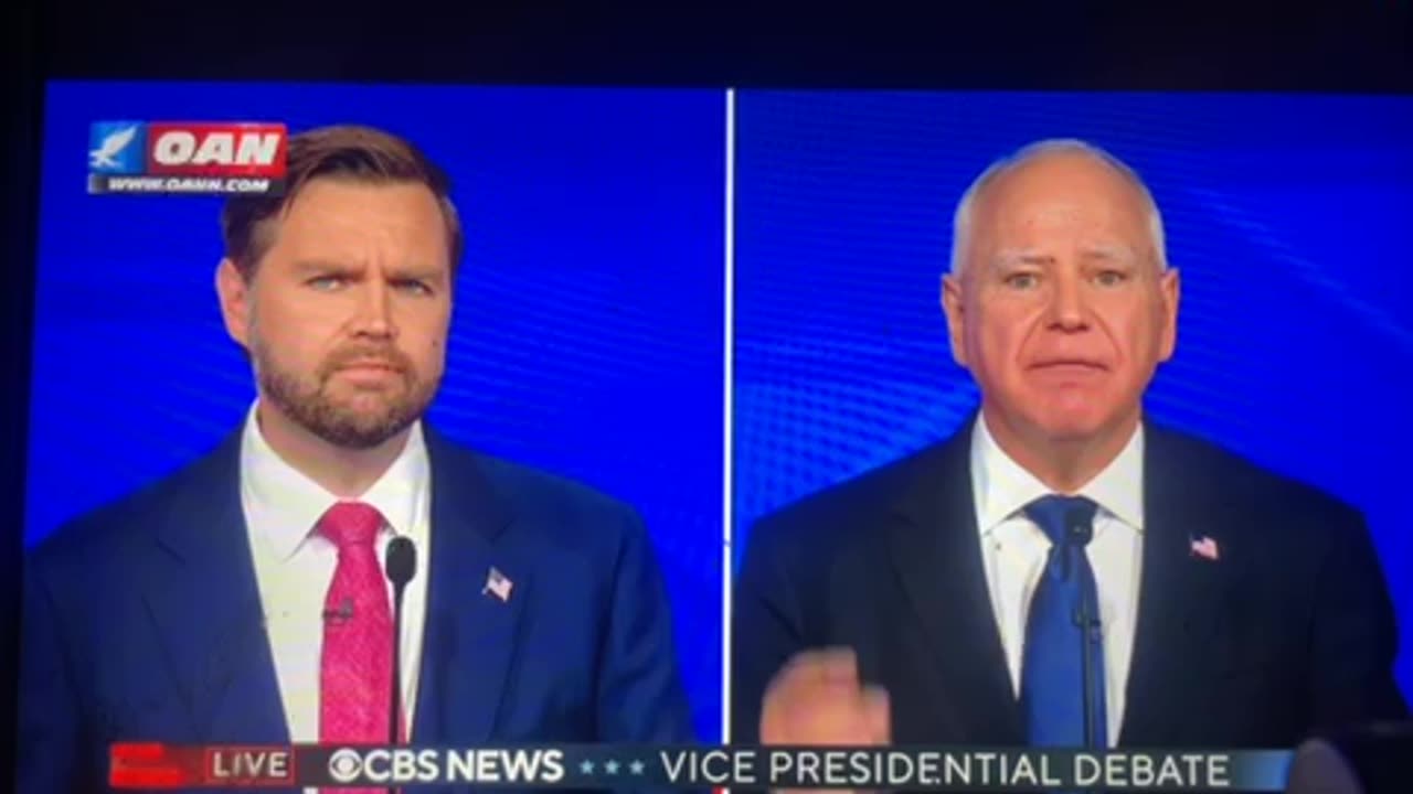 Vance & waltz cbs vp debate Tuesday 09:53 pm