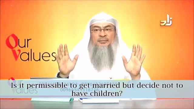 Is it permissible to get married but decide not to have children? - Sheikh Assimalhakeem