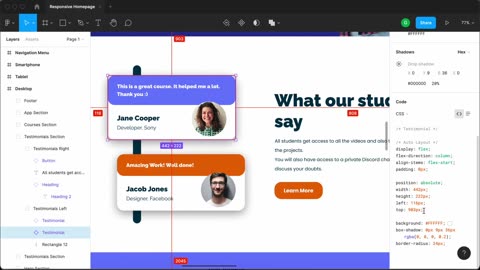 Figma To Real Website Responsive Homepage HTML, CSS & JavaScript Part 5
