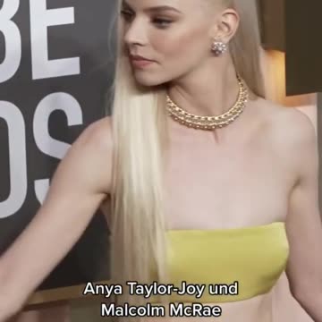 Anya Taylor-Joy and boyfriend Malcolm McRae at the Golden Globes #anyataylorjoy #malcolmmcrae