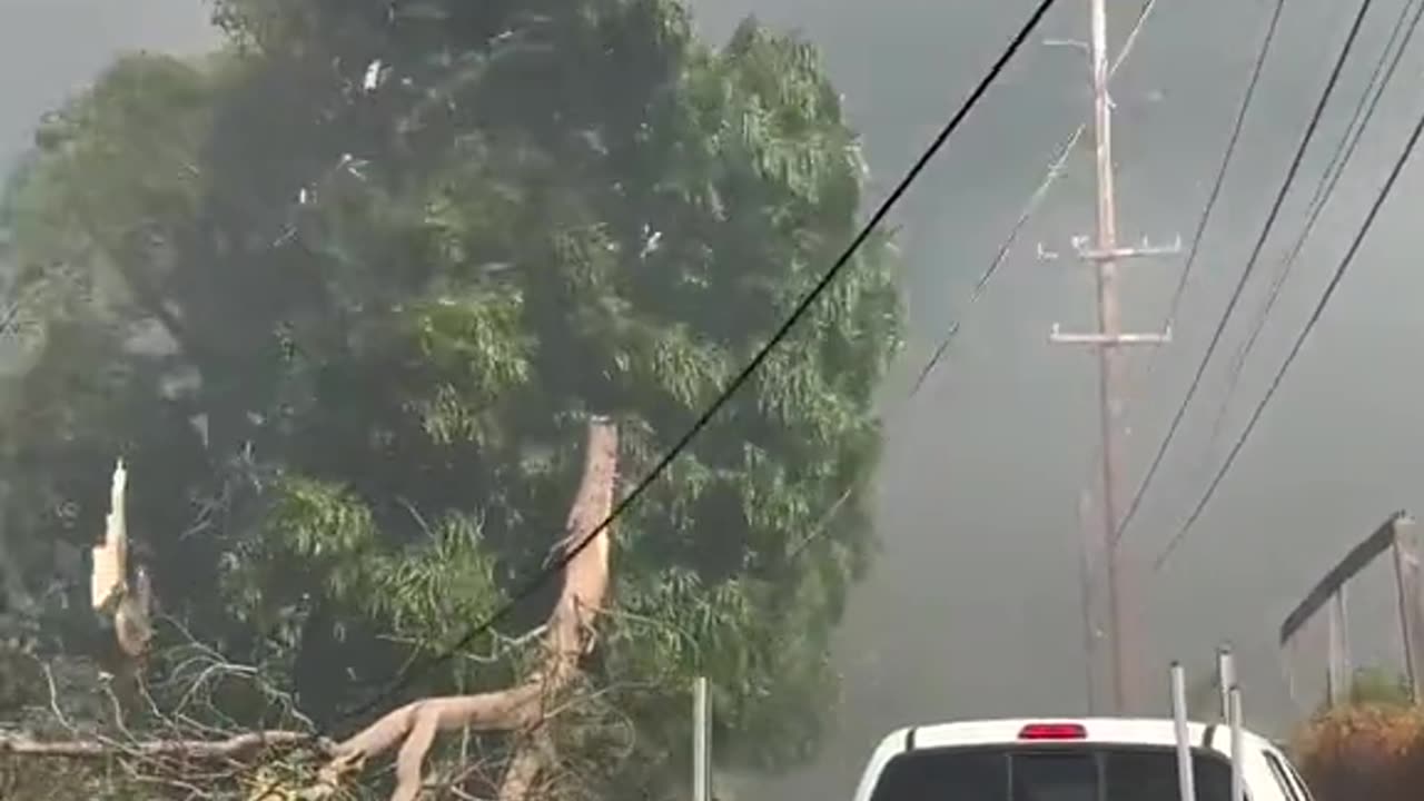 Footage of Lahaina minutes before the fires started and how fast things changed