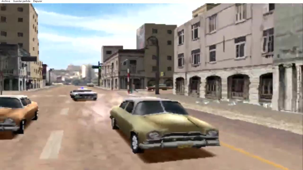 High speed chase of a 1952 Chevrolet Styleline Deluxe in Havana Cuba in the game Driver 2 - Part 6