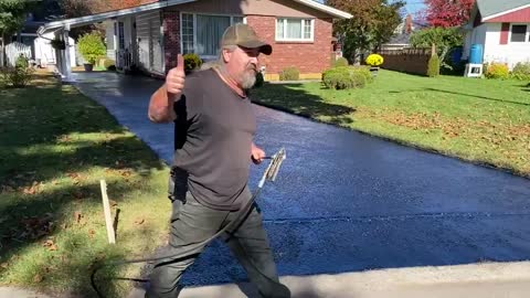 Professional Asphalt Spray Sealing: “The 1970 Mustang One” Top Coats Pavement Maintenance