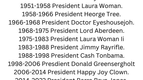 Alternative History - Presidents of USA From WW2.